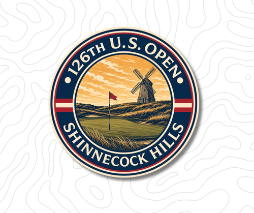 126th US Open Shinnecock Hills golf sticker badge vinyl decal