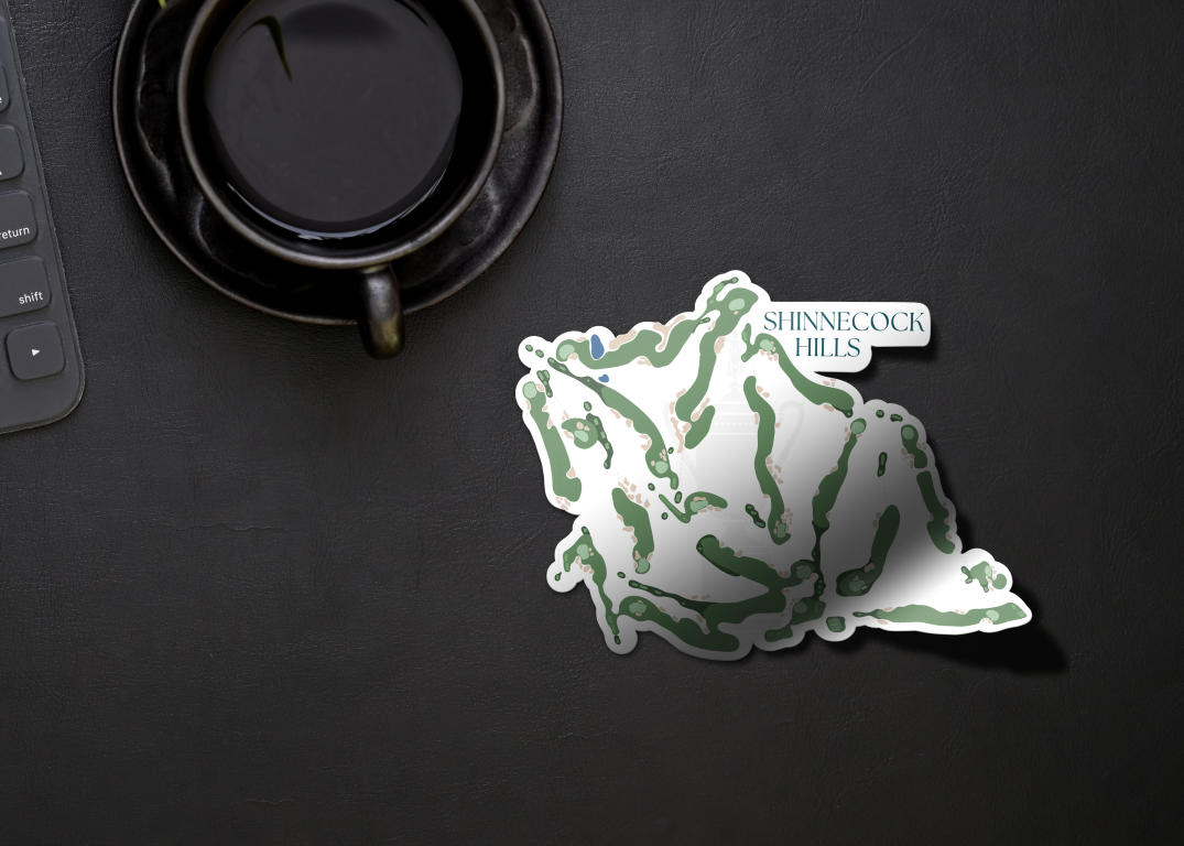 Shinnecock Hills course layout sticker lifestyle 2