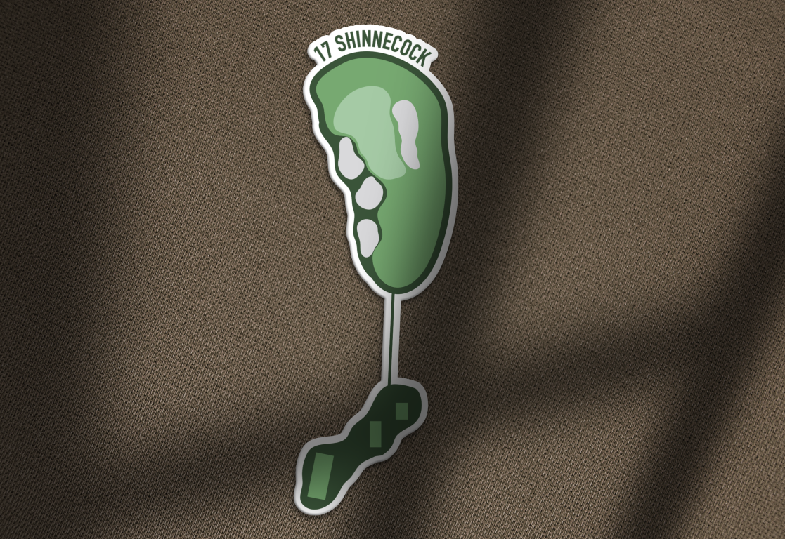 Shinnecock Hills Hole 17 sticker lifestyle 3