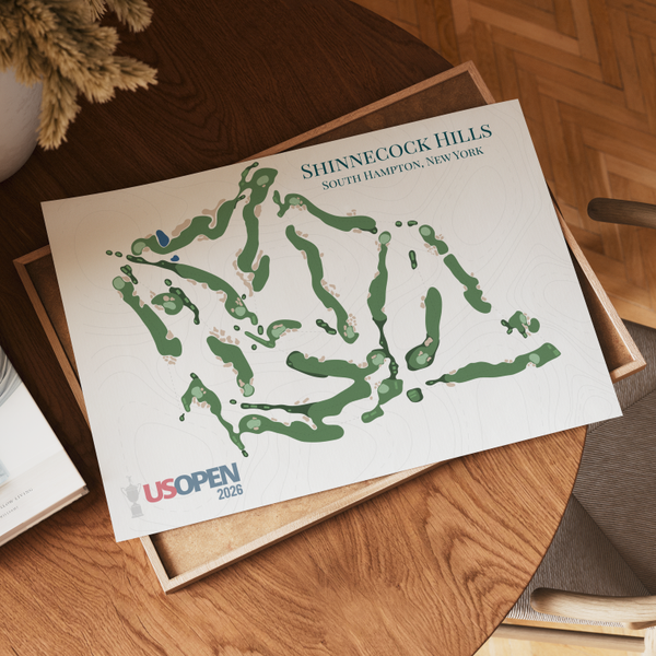 Shinnecock Hills US Open Course Layout Art Print – alternate view