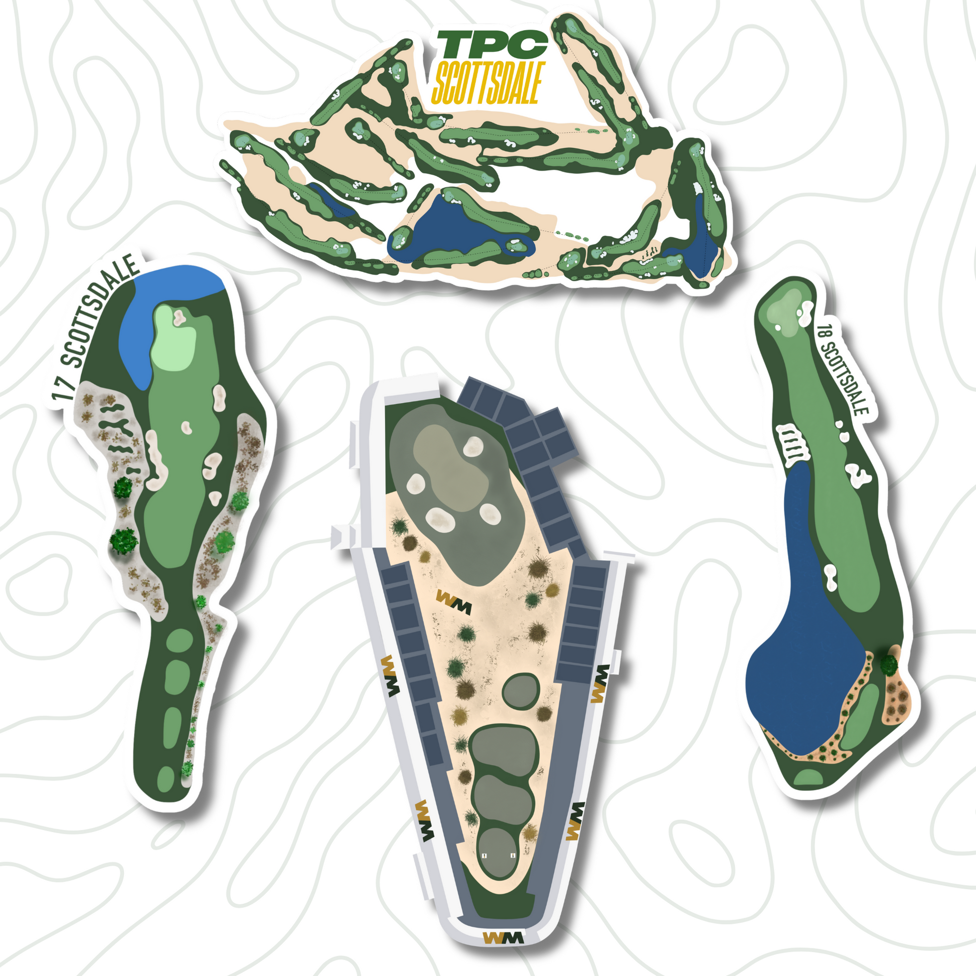 Custom Golf Sticker 5-Pack