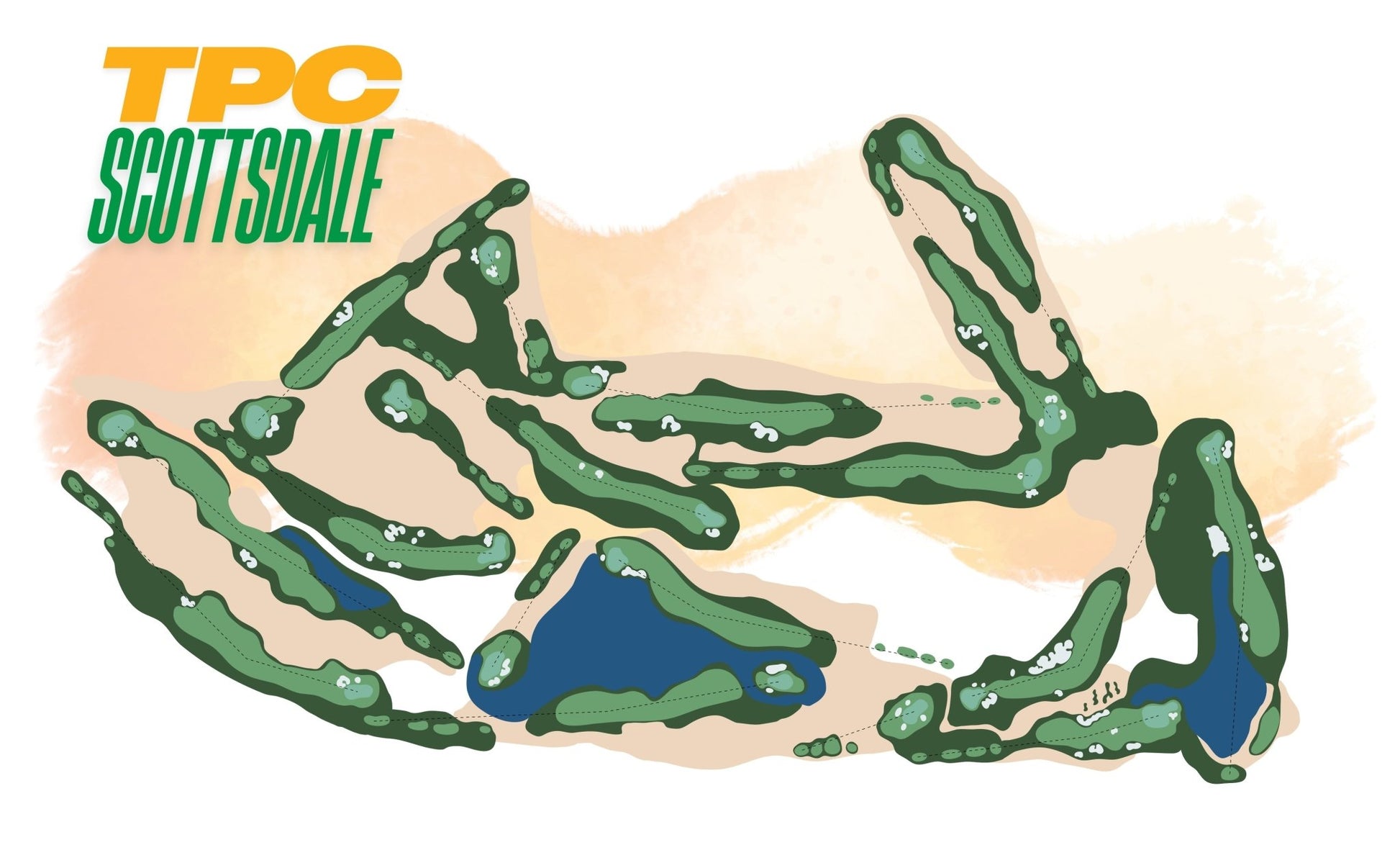 Scottsdale Course Art Print - Links & Legends