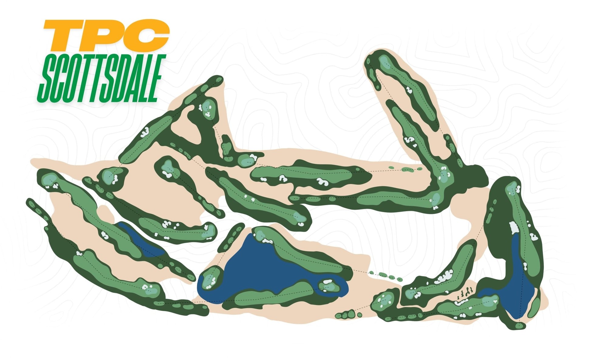 Scottsdale Course Art Print - Links & Legends