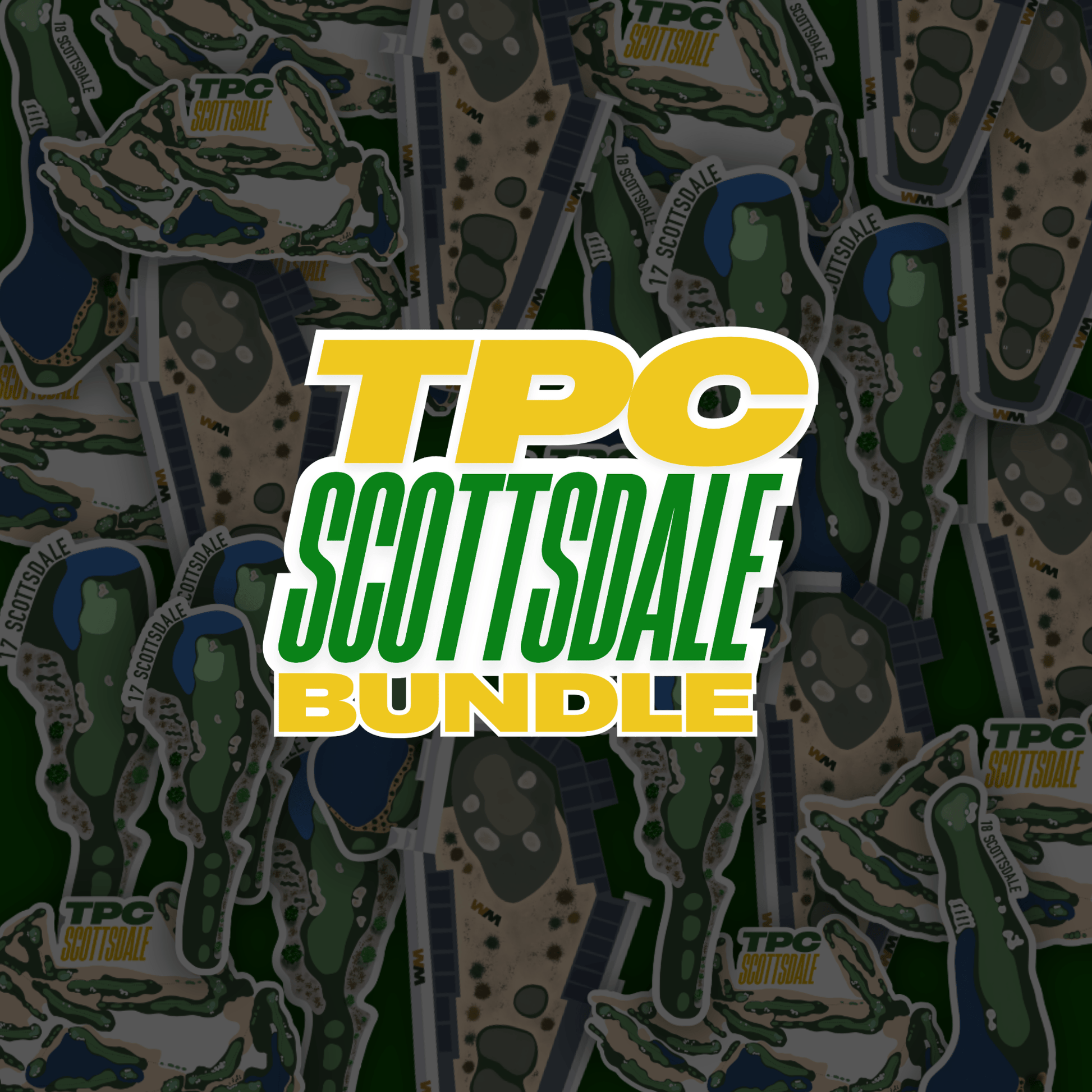 Scottsdale Golf Course Sticker Bundle (4 - Pack) - Links & Legends