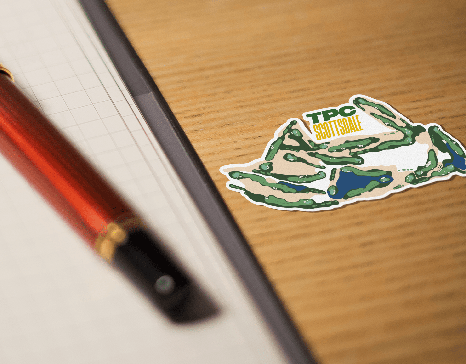 Scottsdale Course Layout Sticker - Links & Legends