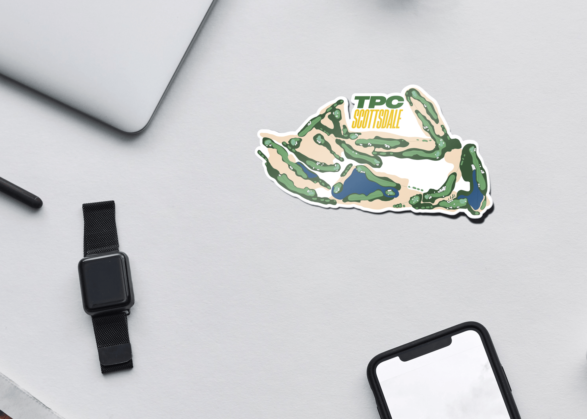 Scottsdale Course Layout Sticker - Links & Legends