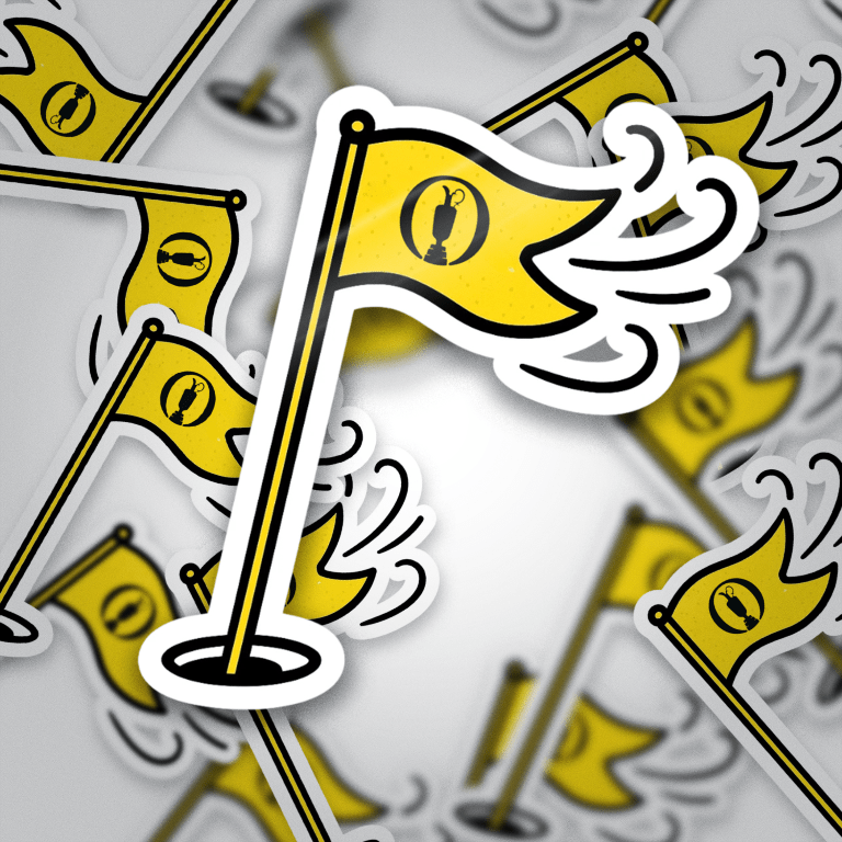 Open Championship Flag Sticker - Links & Legends