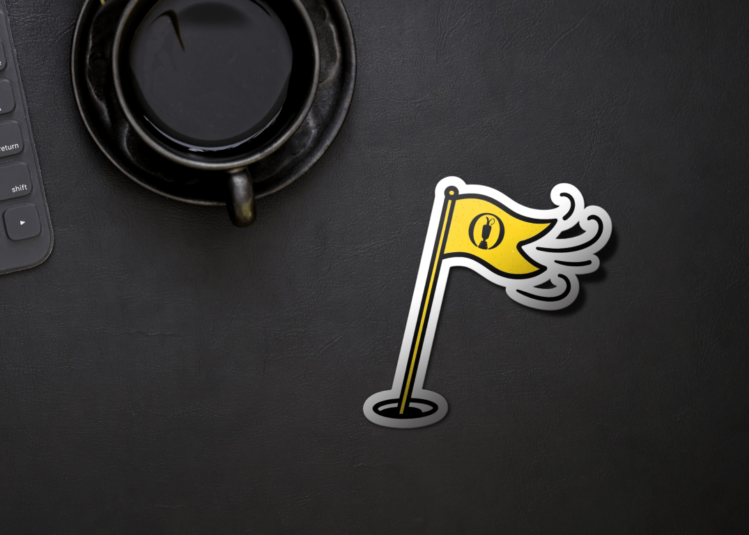 Open Championship Flag Sticker - Links & Legends