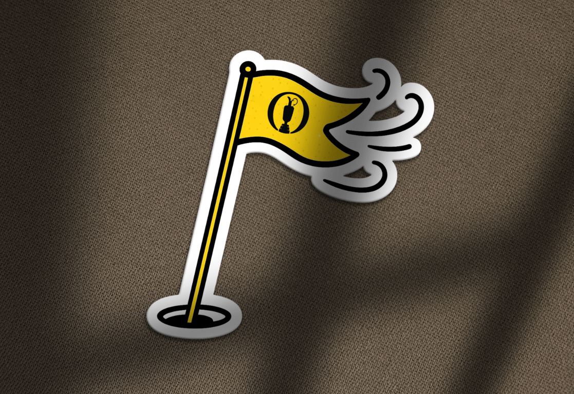 Open Championship Flag Sticker - Links & Legends