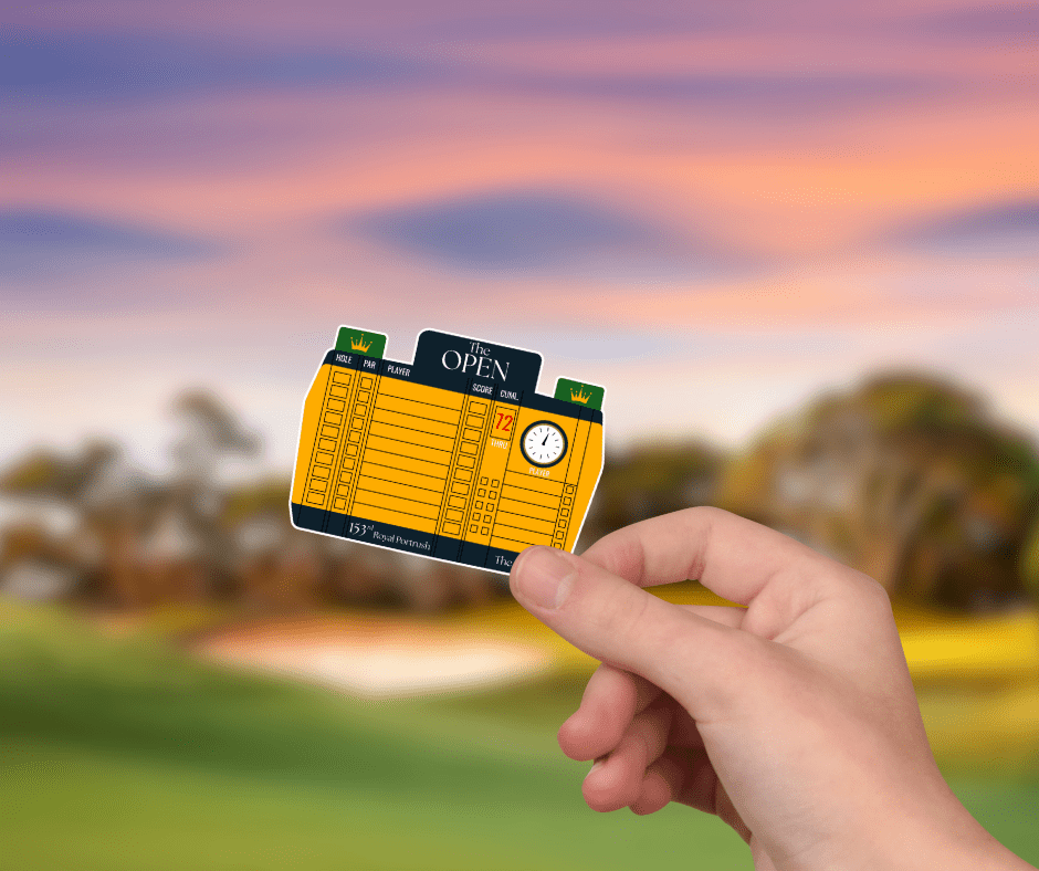 Open Championship Leaderboard Sticker - Links & Legends