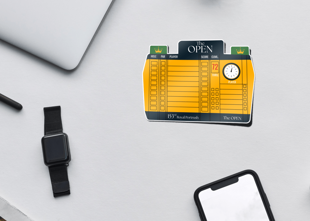 Open Championship Leaderboard Sticker - Links & Legends