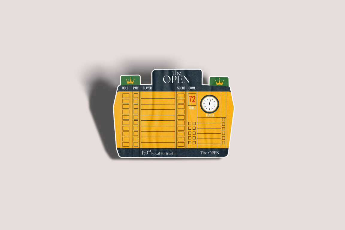 Open Championship Leaderboard Sticker - Links & Legends