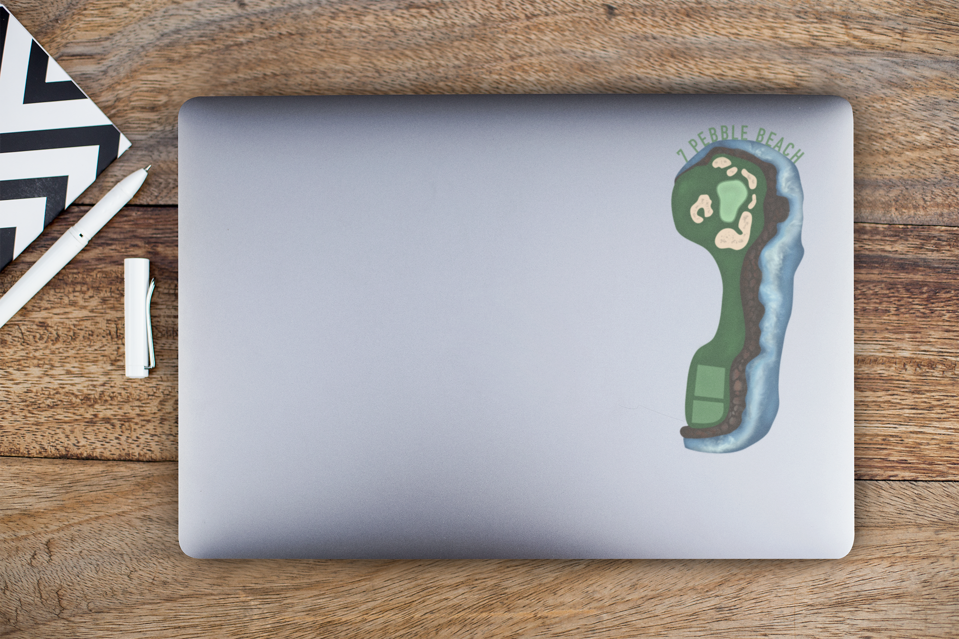 Pebble Beach Hole 7 Sticker