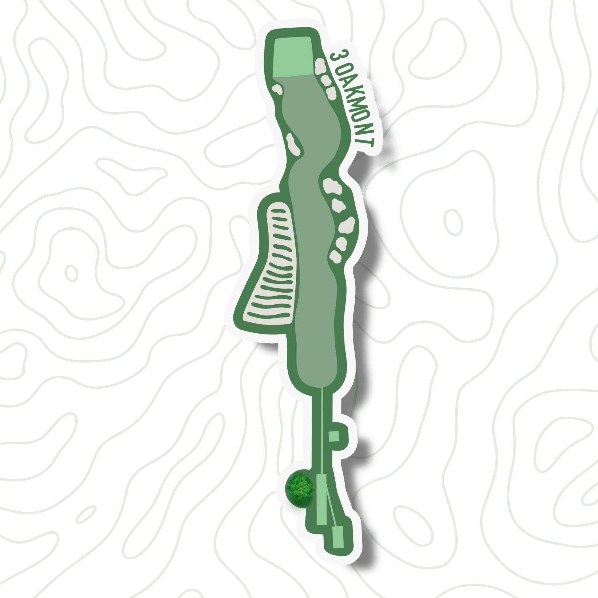 5-Pack Bundle of 6" Golf Stickers