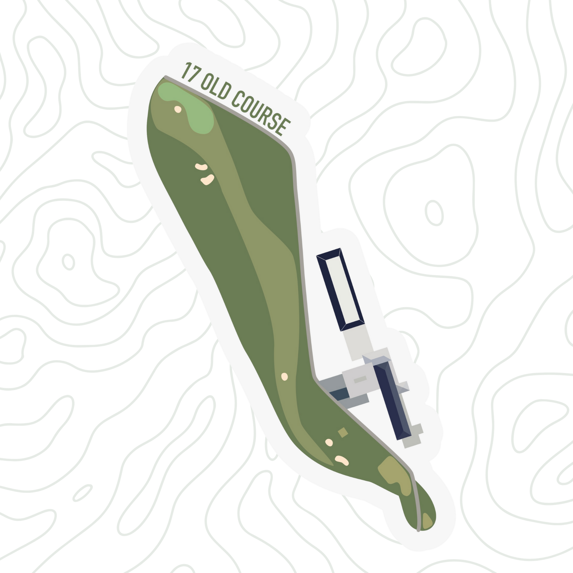 Old Course Hole 17 Road Hole Sticker
