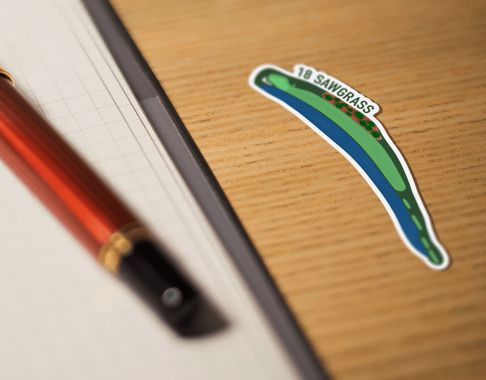 Sawgrass Hole 18 Sticker - Links & Legends