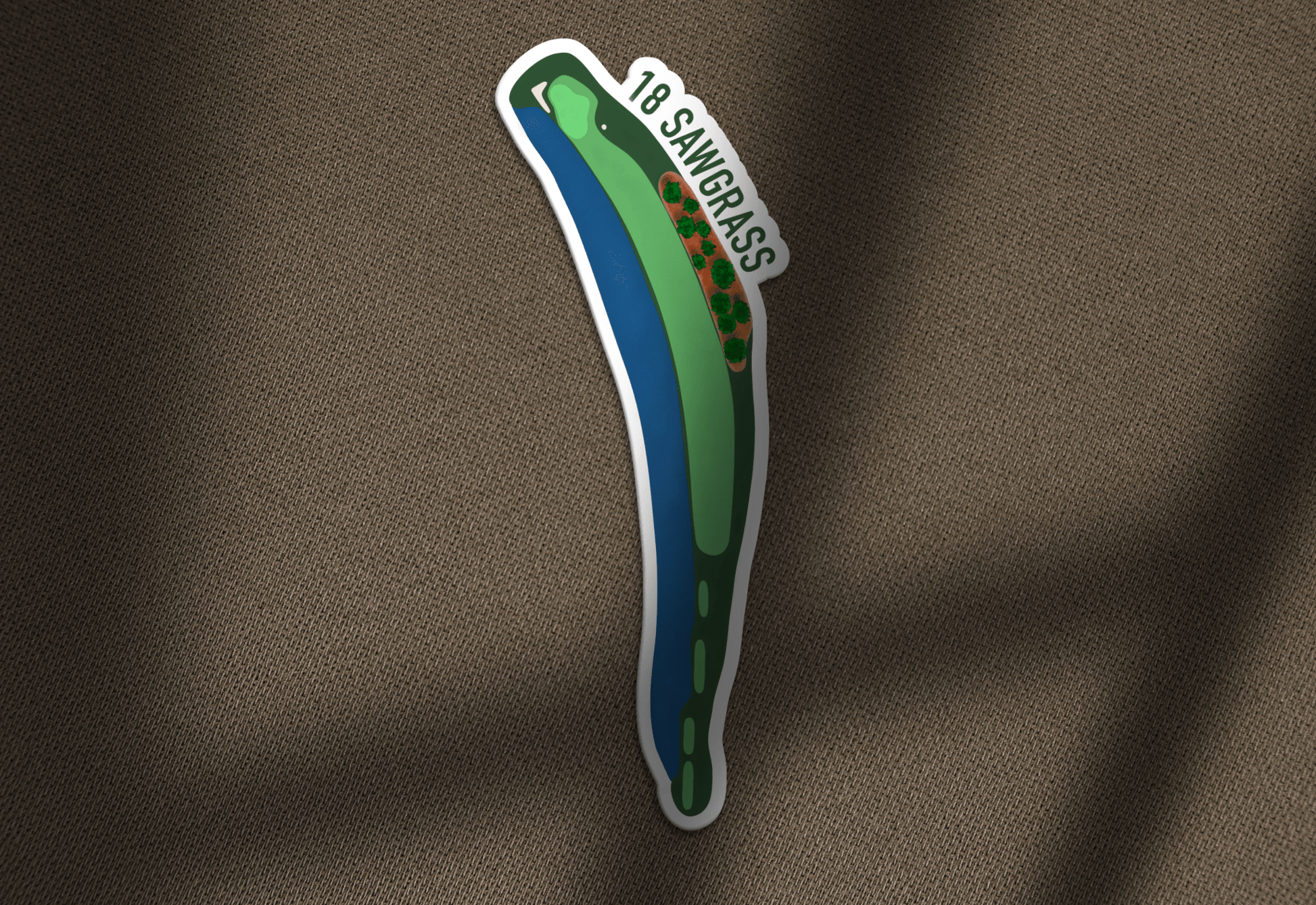 Sawgrass Hole 18 Sticker - Links & Legends
