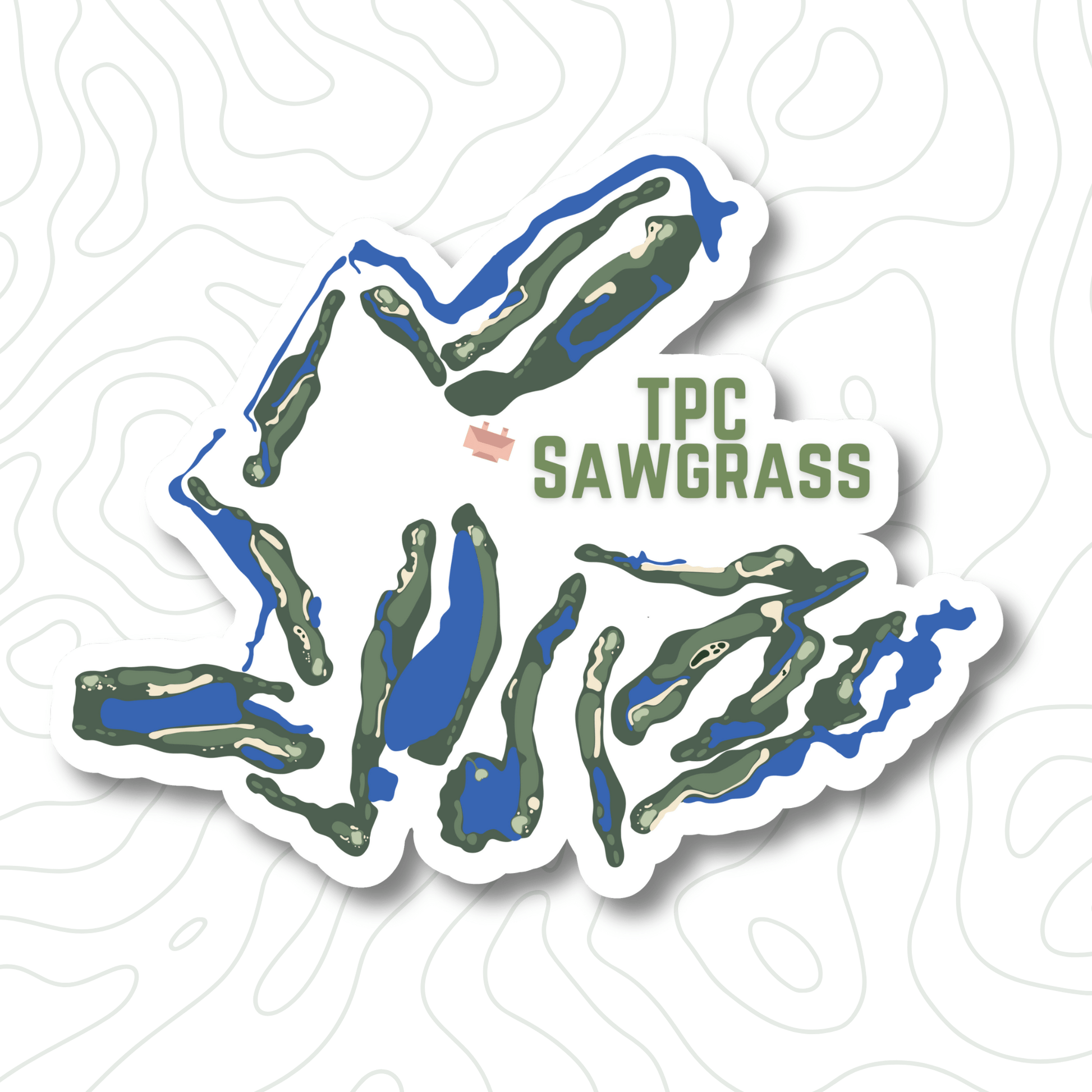Sawgrass Course Sticker - Links & Legends