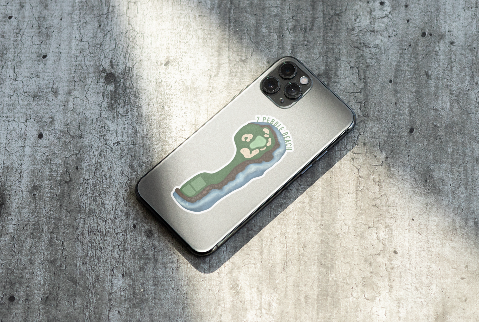 Pebble Beach Hole 7 Sticker