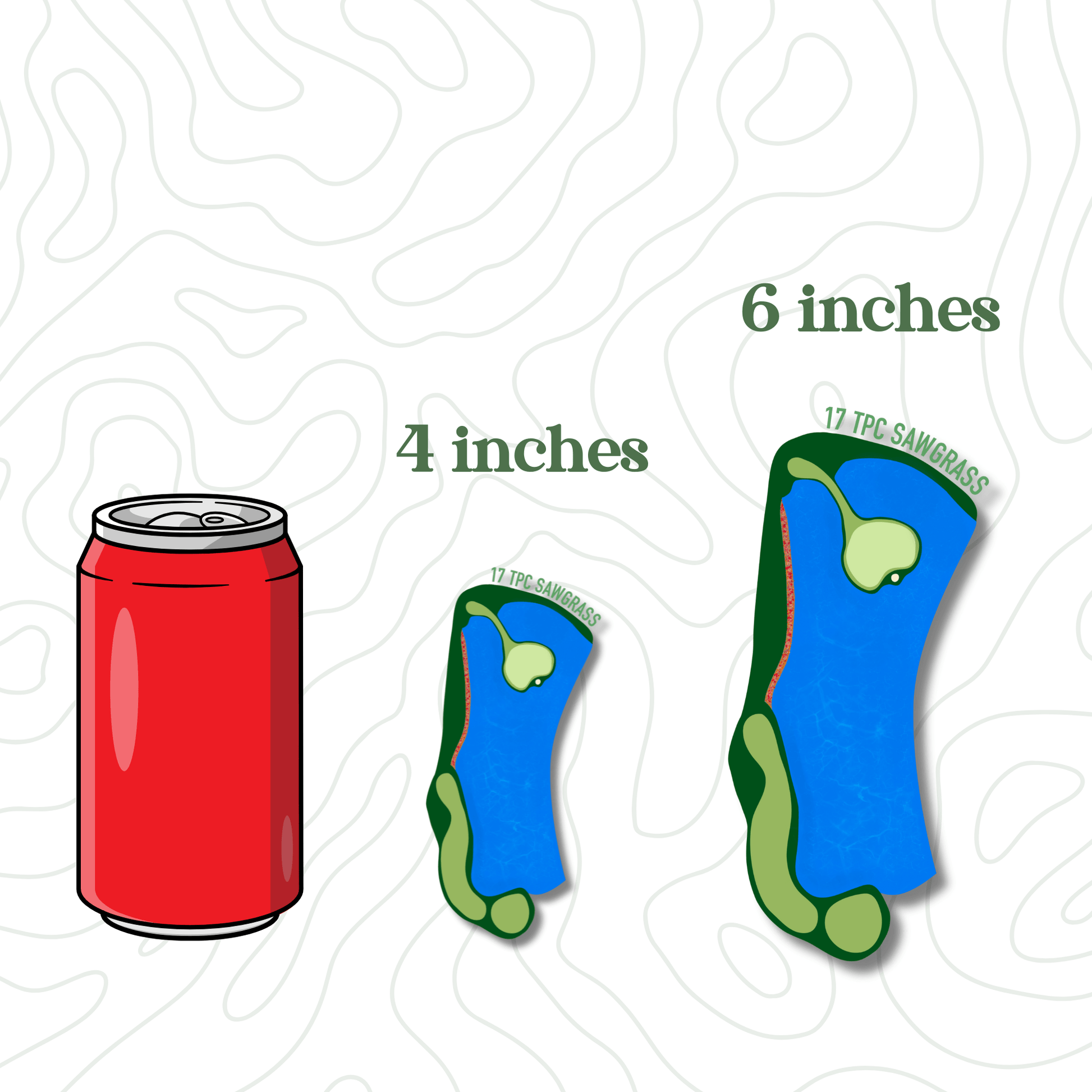 TPC Sawgrass Hole 17 Sticker - Links & Legends