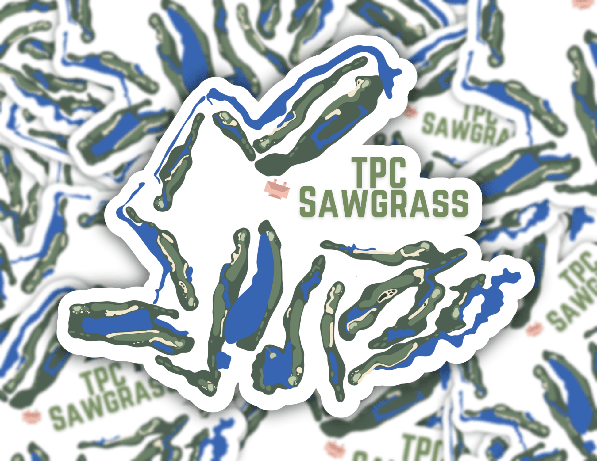 Sawgrass Course Sticker - Links & Legends